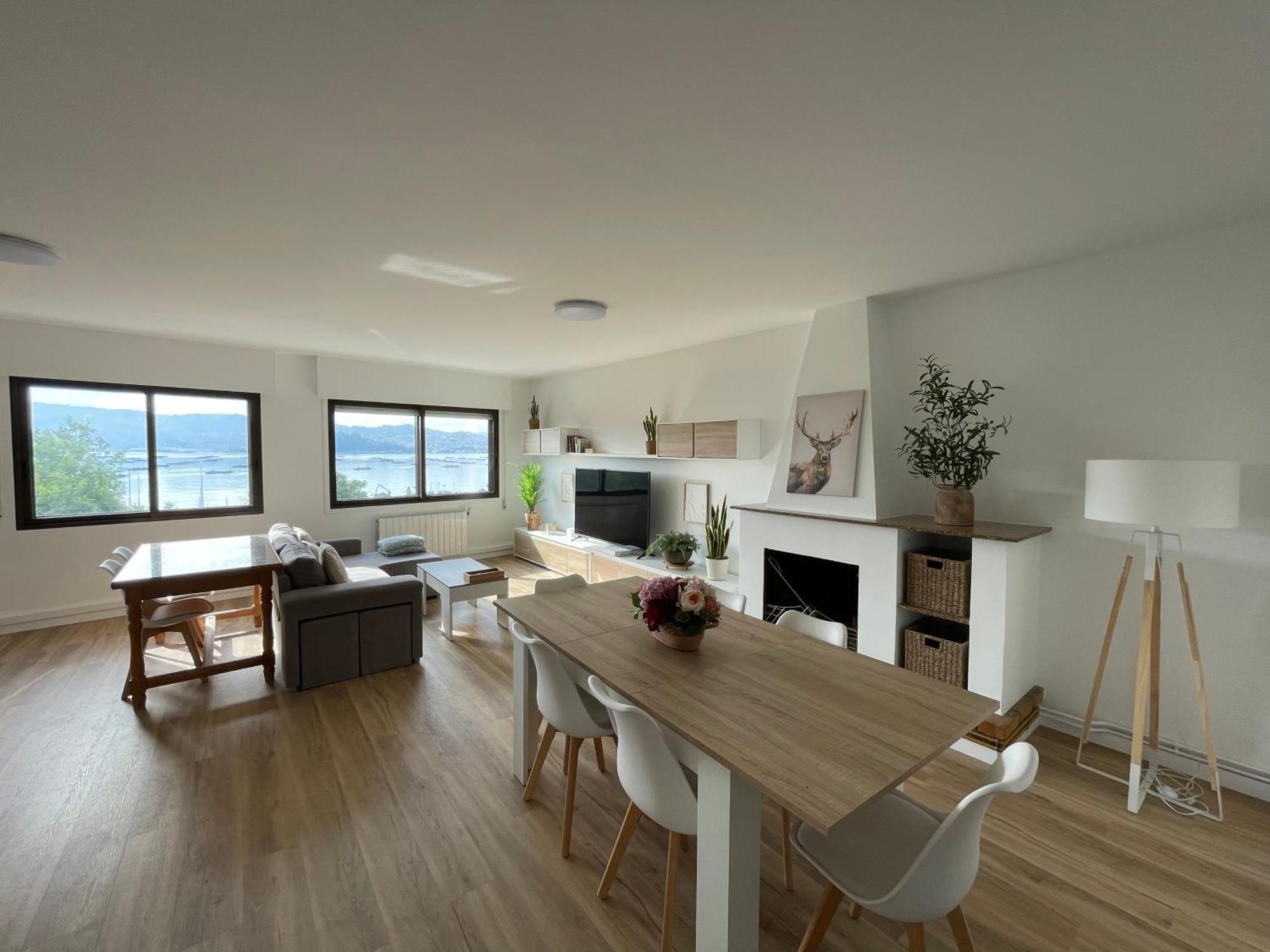 Apartament Mirador Puerto Nautico, Con Parking Gratis, Moaña Zewnętrze zdjęcie