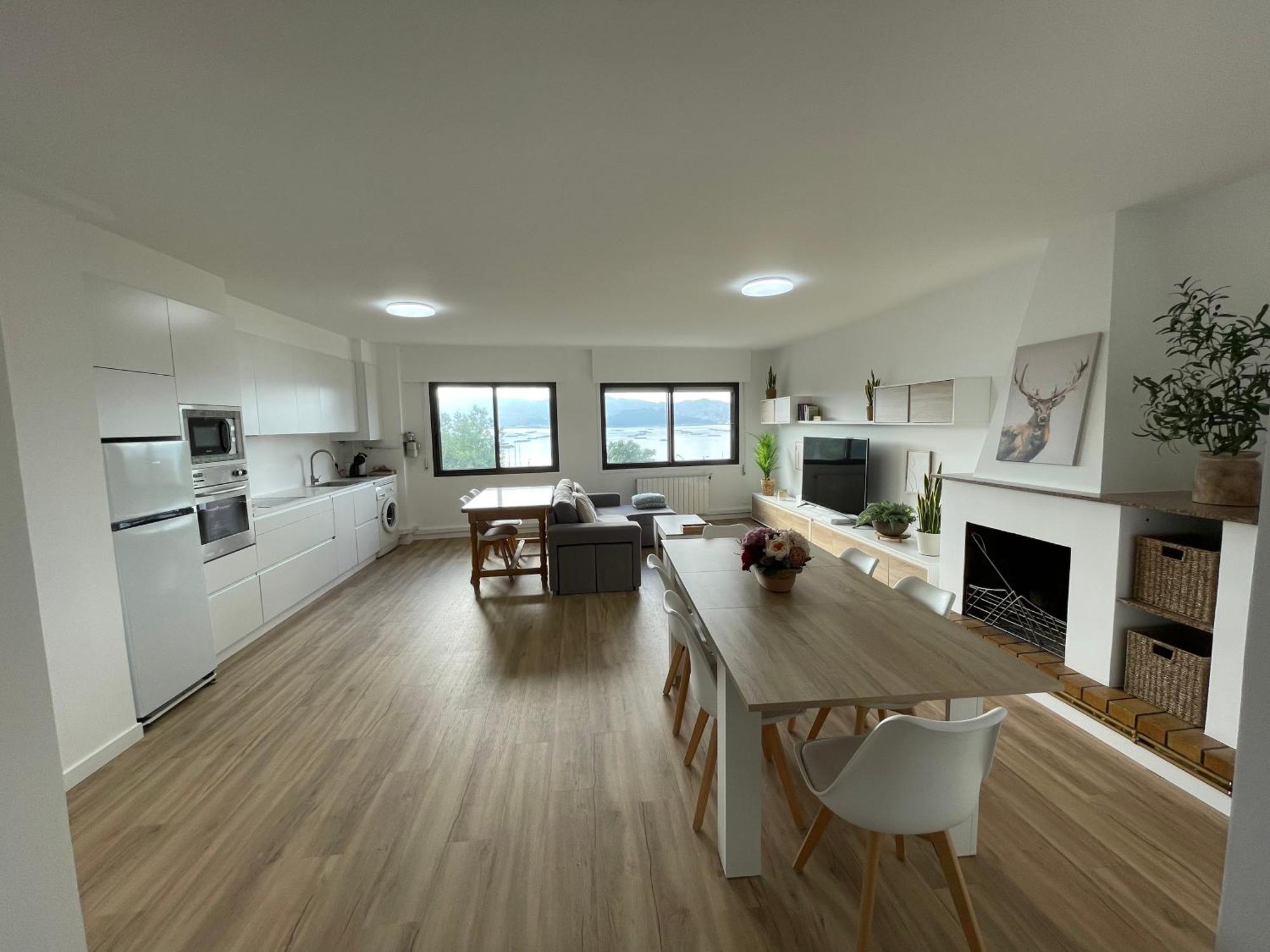 Apartament Mirador Puerto Nautico, Con Parking Gratis, Moaña Zewnętrze zdjęcie